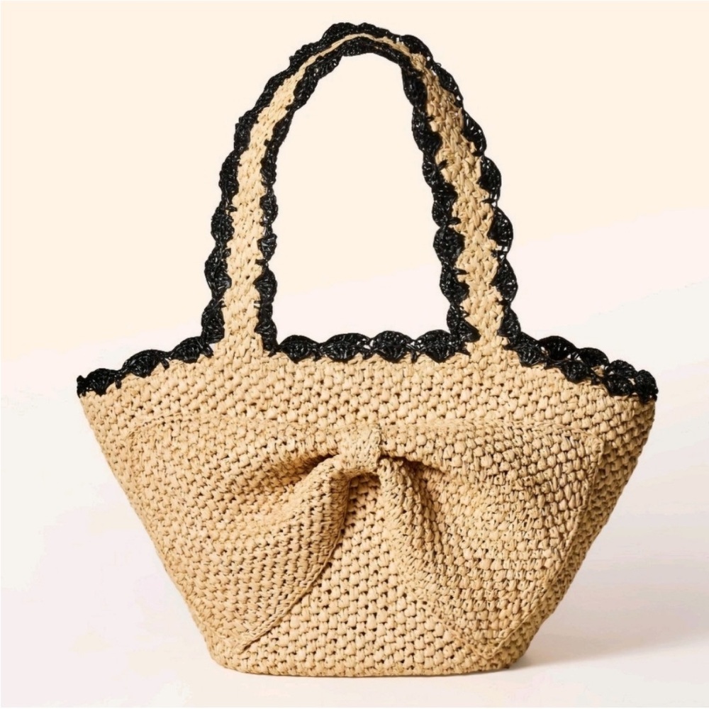 Kate Spade Tan and Black Tote Bag